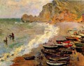Playa de Etretat Claude Monet